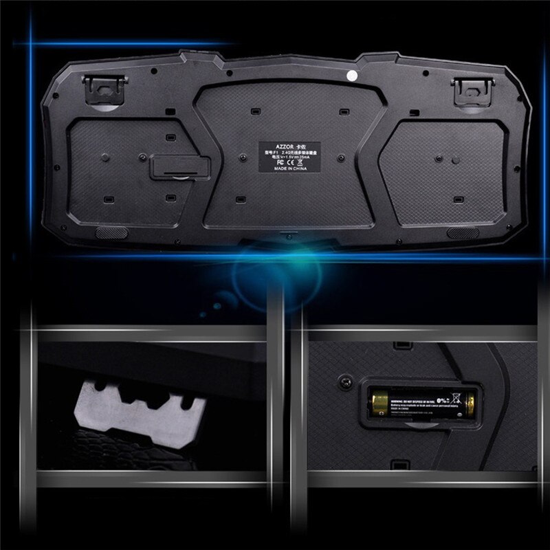 2,4G kabellos Spielen Tastatur Maus einstellen Tastatur dauerhaft USB Tastaturen 2400DPI Mäbenutzen Combos Mit usb-empfänger Für PC Laptop