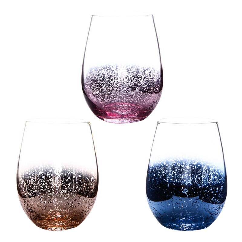 2 stk / mye 500ml krystallglass kopper varmebestandig stjernehimmel kopp glassvarer drikkeglass til vannjuice øl vinbar glass