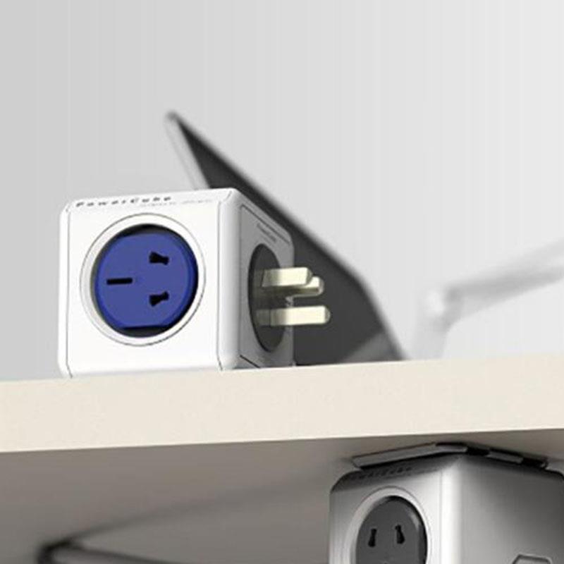 Power Cube Socket USB Ports Adapter Switched Socket Expandable Multifunction Smart Home Power Cube Socket EU Plug Socket