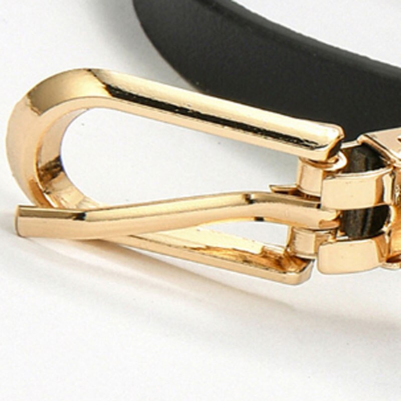 Women Thin Belt Pants Jean Waist Belt Candy Color Waist Strap Alloy Pin Buckle Waistbands Pu Leather Adjustable Belts For Dress