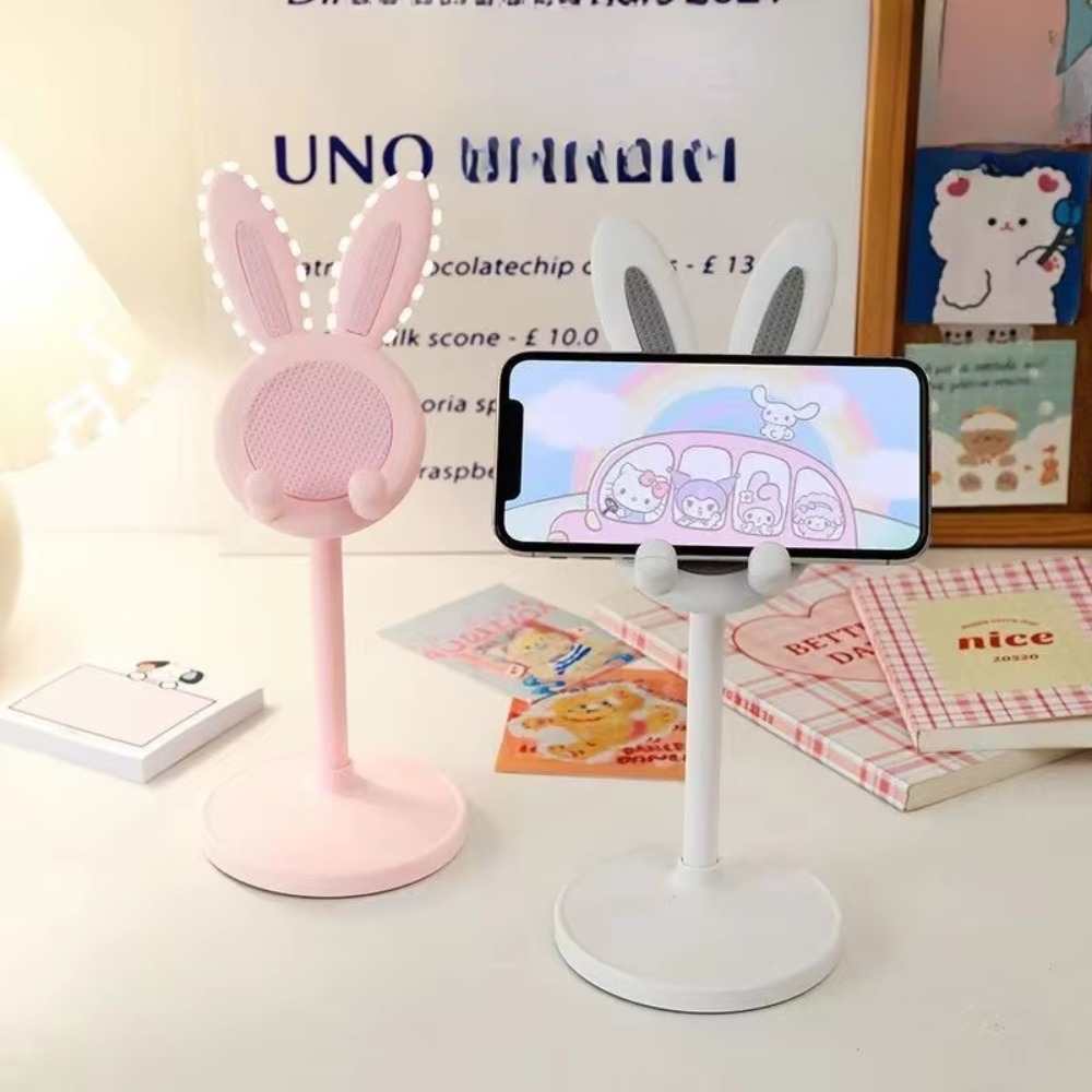 Le lapin mignon support de téléphone portable de bureau peut soulever et ajuster les accessoires de téléphone de bureau support de téléphone poignée de téléphone