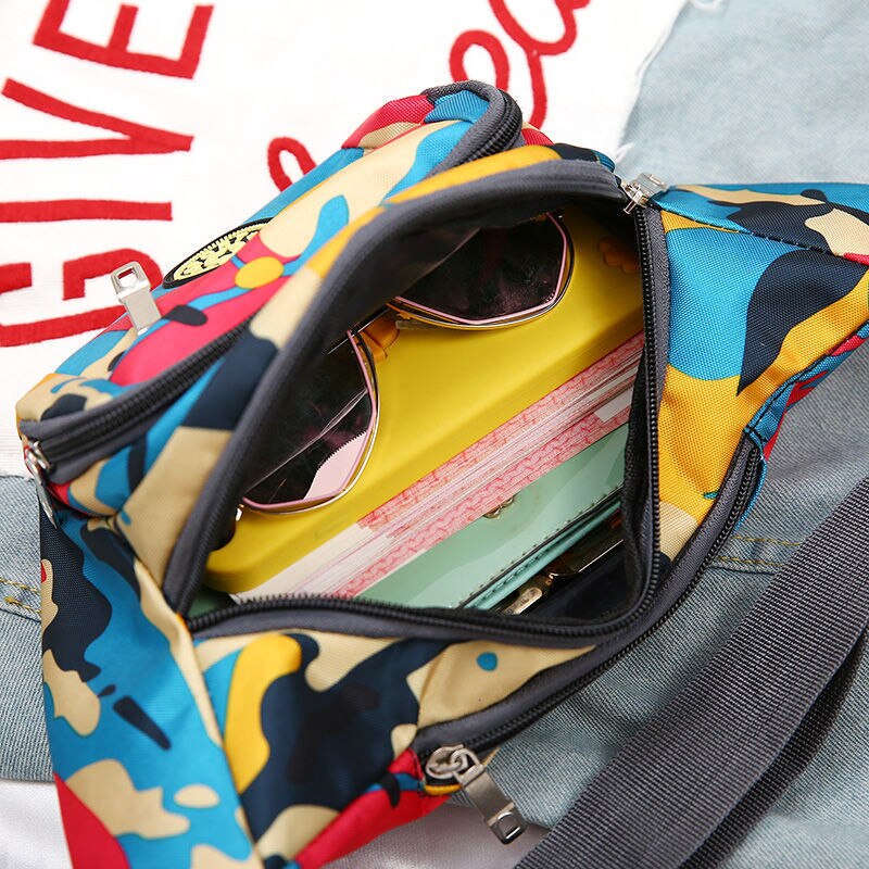 Colorful Waist bag Waterproof Travel Fanny Pack Mobile Phone Waist Pack Belt Shoulder Bags crossbody bags for men and women