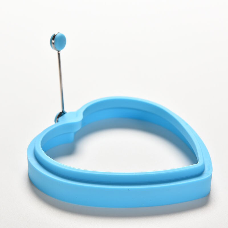 Molde de silicona con forma de corazón para huevos, freír, huevo frito, anillo, panqueques, para huevos, herramienta de cocina, 1 ud.