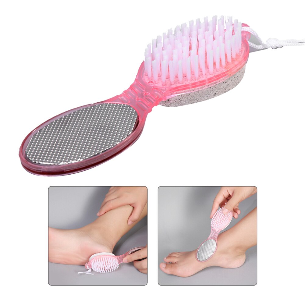 4 In 1 Frosting Voet Wrijven Board Grind Steen Peeling Voet Pedicure Voet Zool Schrapen Hak Eelt Geile Borstels Voet tool