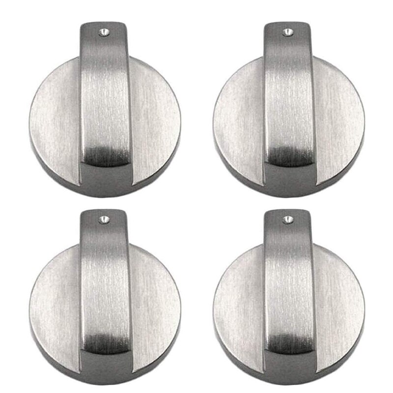 4 Stuks Knop Kachel Gasfornuis Knoppen Metal Gas Fornuis Knop Gasfornuis Controle Metalen Kachel Knoppen Voor De Keuken 6Mm