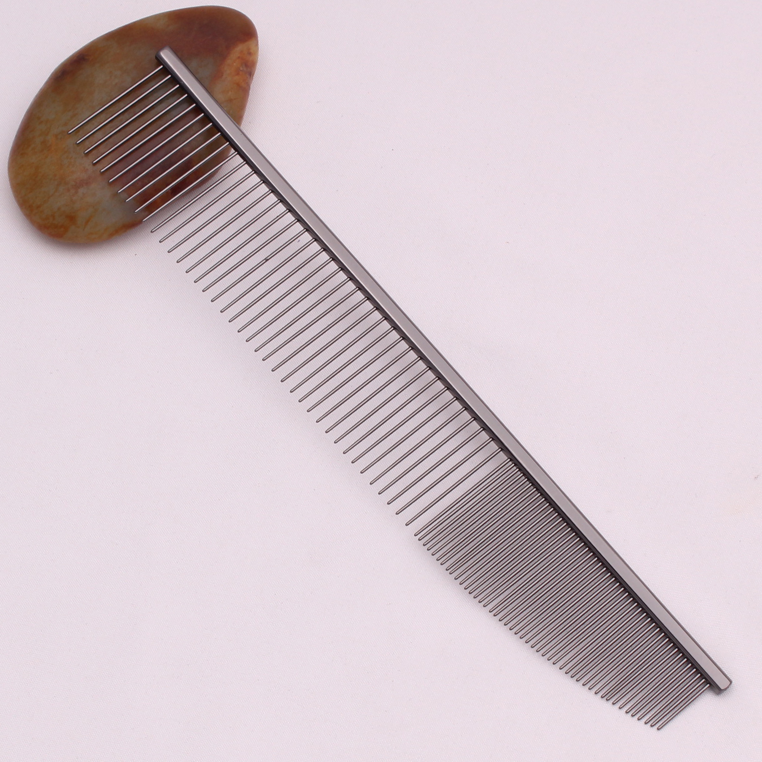 Copper Dog Grooming Combs Pet Boundary Knot Massage Tools Salon Cat Hair Cleaning Crescent High Low Teeth 7817#