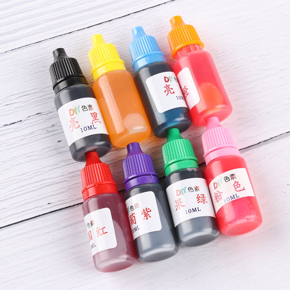 10ml farverige harpiks farve farvestof pigment krystal epoxy smykker gør farvestof sæbe forsyninger husholdning håndlavet diy tilbehør
