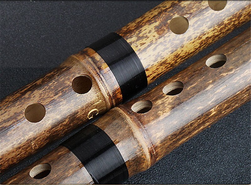 Dong xiao musical instrument purple bamboo short xiao beginner ancient style 8 holes G F key portable short xiao flute 1pc