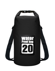 5L 10L 15L 20L Outdoor Waterproof Dry Bag Backpack Sack Storage Trekking Rafting Sports Kayaking Canoe Swimming Bag Travel Kits: Black 20L