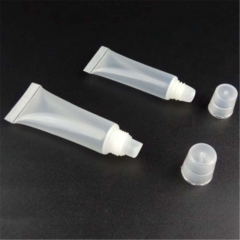 10 Stks/partij 8/10/15Ml Diy Lege Lippenstift Buis Lippenbalsem Zachte Buis Make Squeeze Clear Lip gloss Container Lege Lippenstift Buis