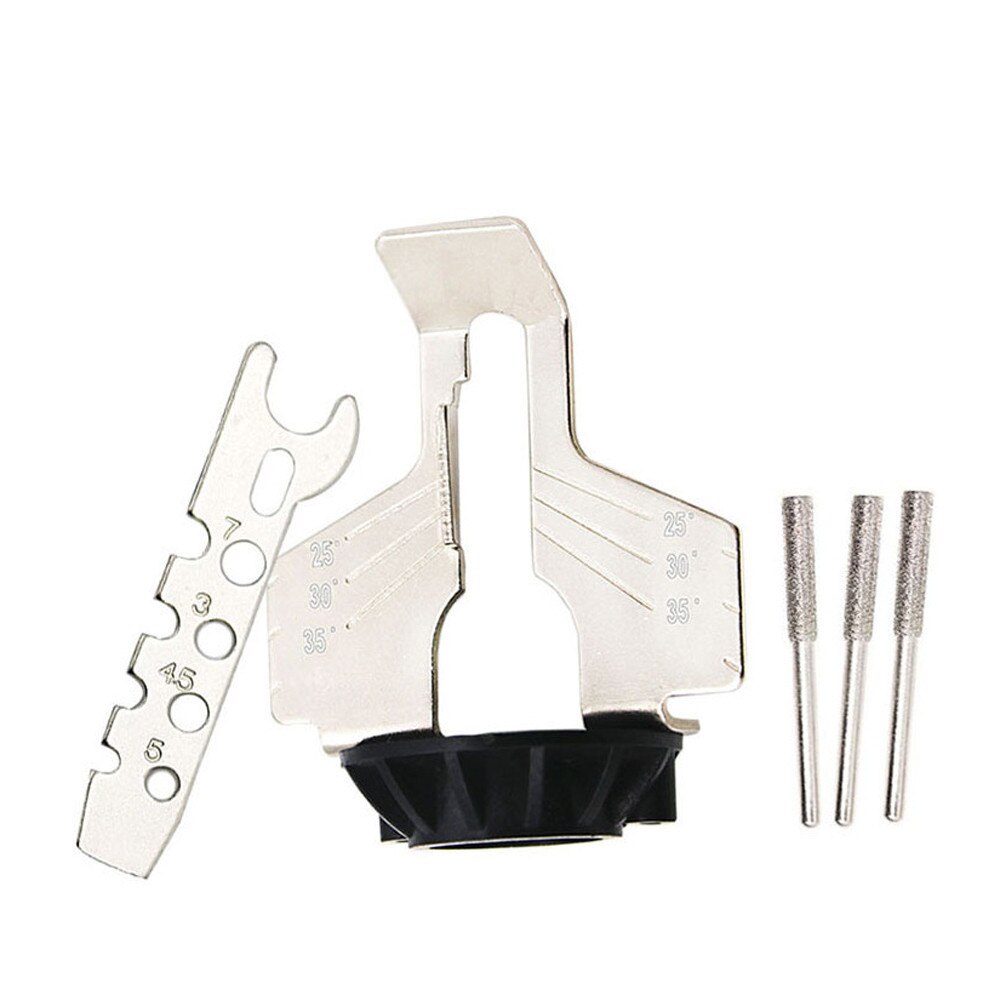 Chaîne Mini perceuse scie affûtage accessoire aiguiseur Guide adaptateur Dremel Style perceuse rotative outils électriques accessoires *