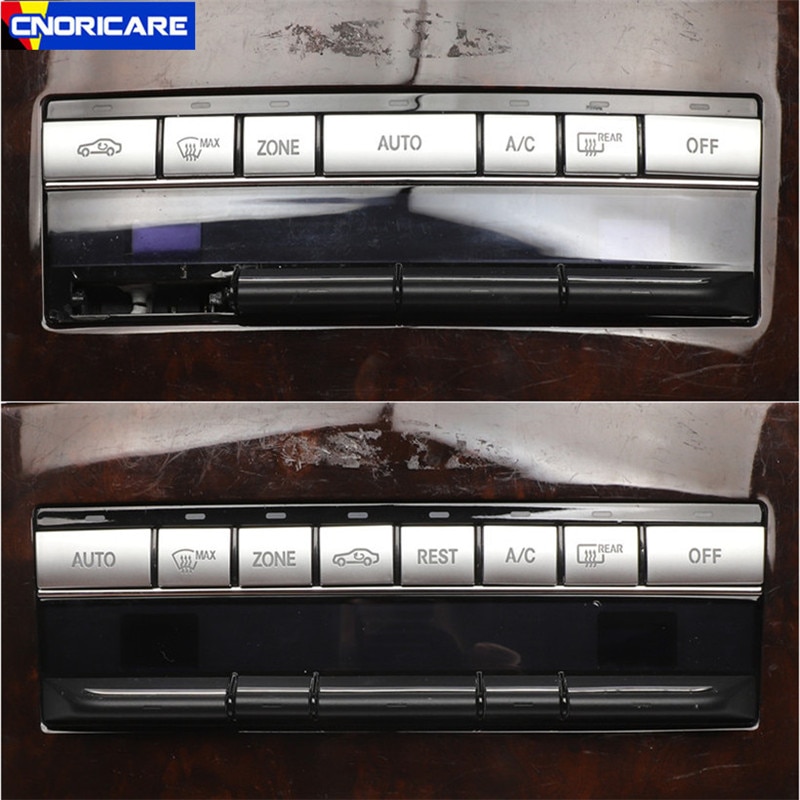 Auto Styling Airconditioning Knoppen Pailletten Decoratie Stickers Trim Voor Mercedes Benz W212 C207 E Klasse Coupe