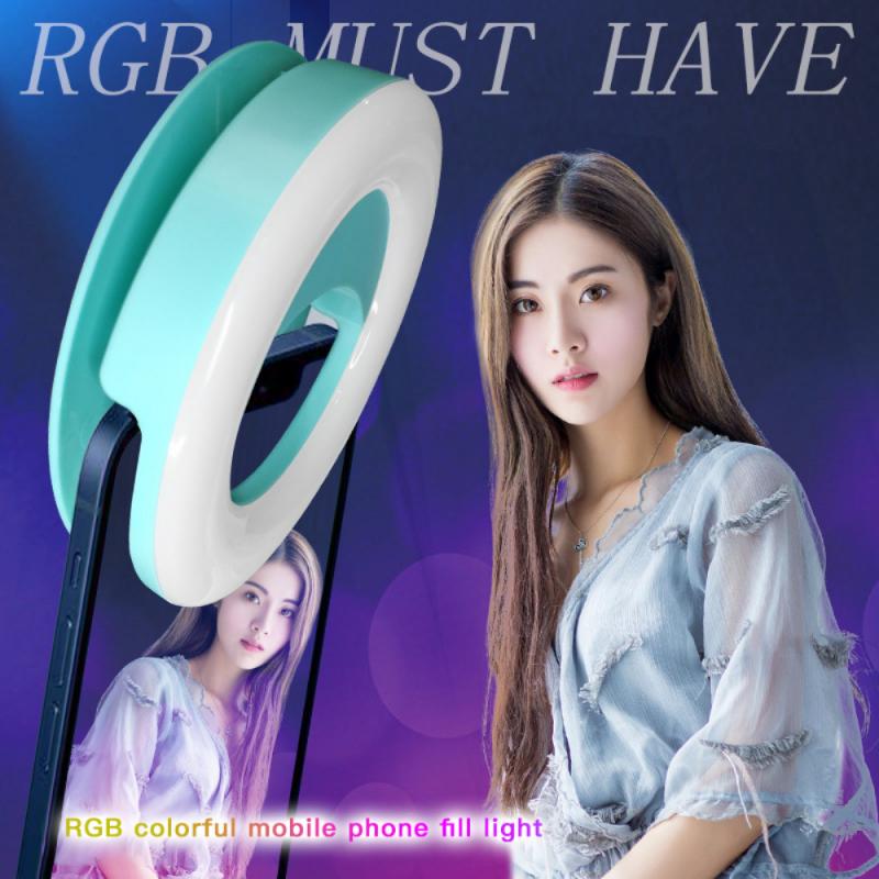 Ring Telefoon Selfie Ring Flash Lens, Drie-Niveau Helderheid Vullen Macro Licht, geschikt Voor Android En Apple Tablet Live Selfie