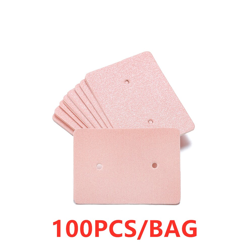 100Pcs/Lot Earrings Display Cards Cardboard Earring Packaging Hang Tag Card Ear Studs Paper Card for Jewelry Accessories: 11