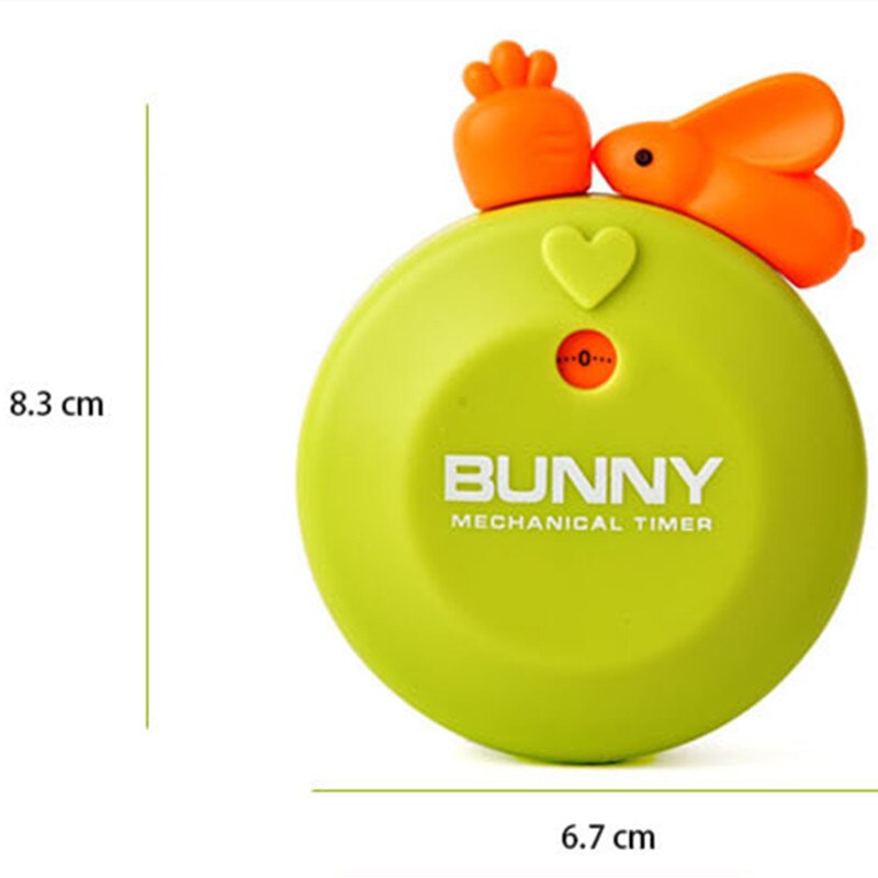 Kitchen Timer Magnetic Cartoon Bunny 55 Minute Timer Easy Operate Kitchen Cooking Helper Kitchen Accessories Home Decoration