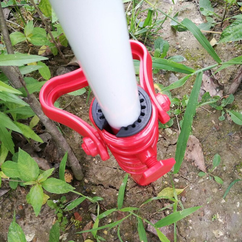 Equipo de lluvia para pesca en la playa, sombrilla para jardín, Patio, perno de pie, inserción, anclaje al suelo, punta, sombrilla, soporte ajustable elástico