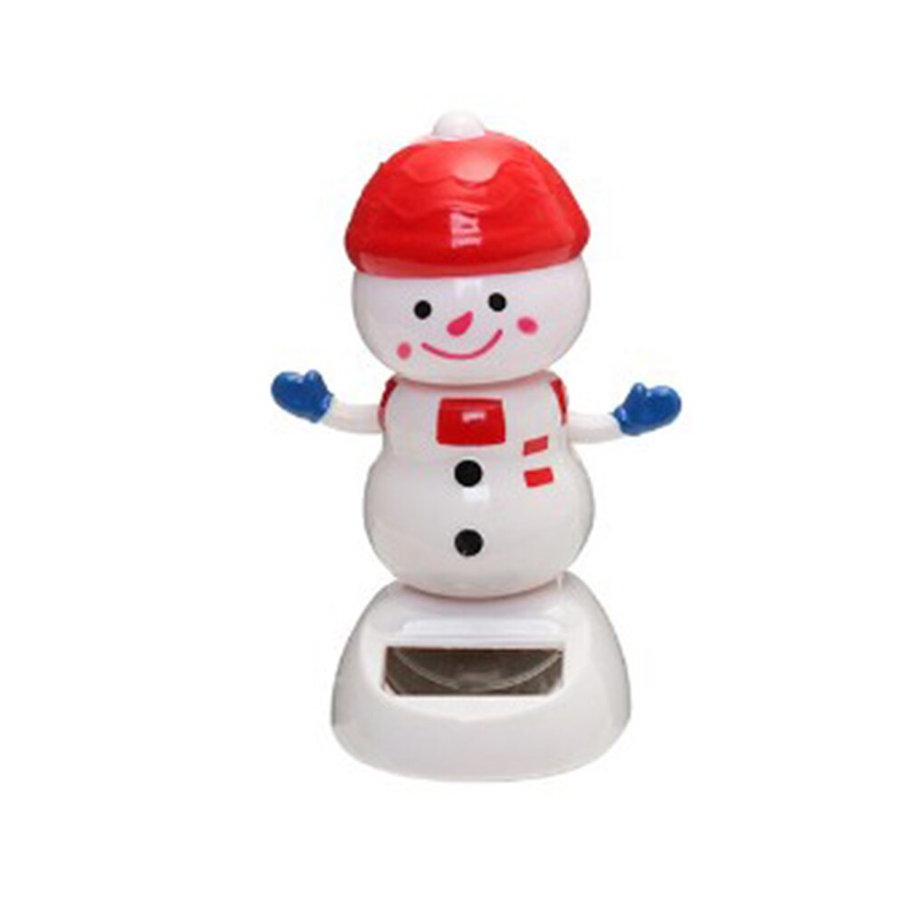 1 stuk schattige, op zonne-energie werkende, dansende, schommelende speelgoedauto, kerstdecoratie voor thuis, auto-accessoires: 2