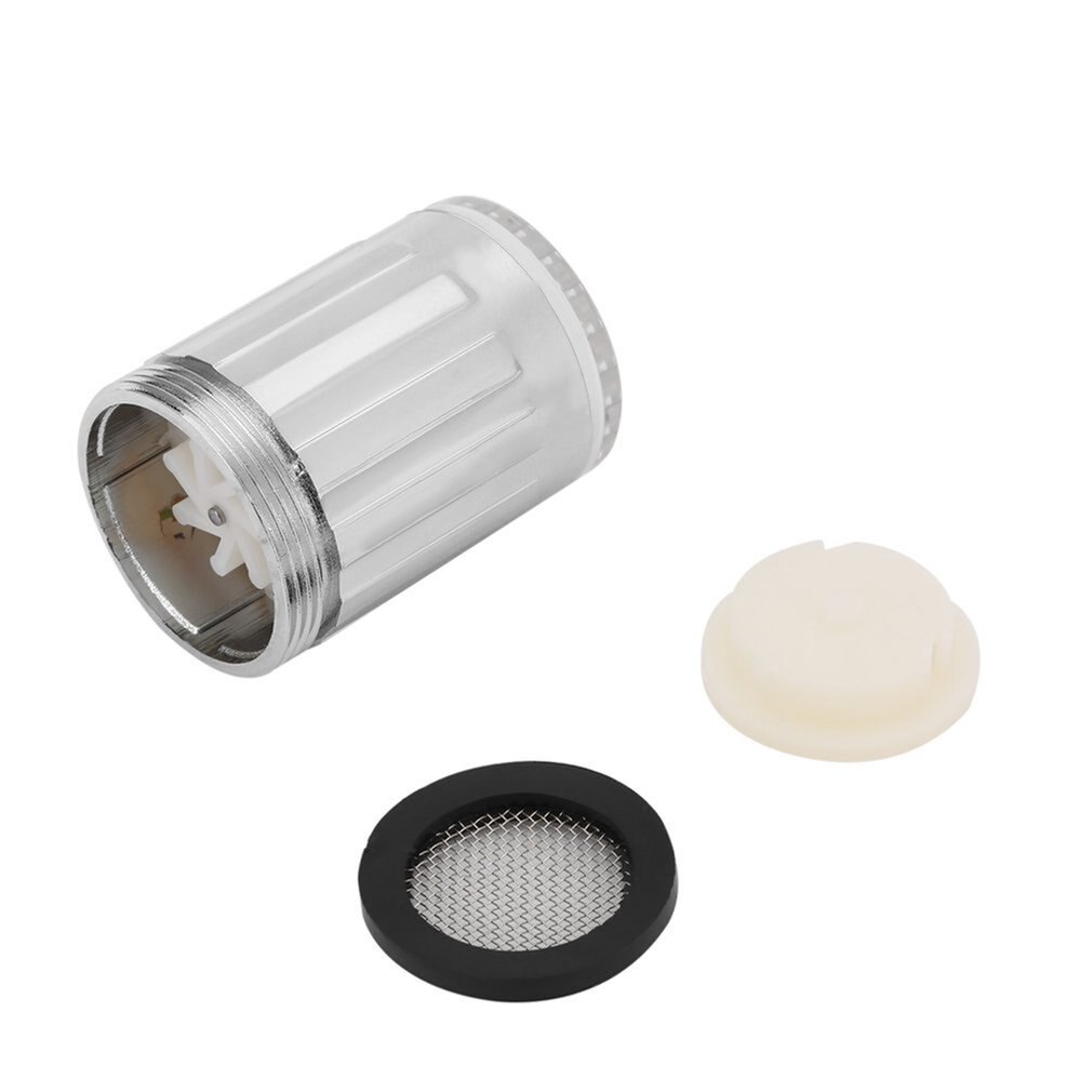 kitchen LED faucet Water tap Taps accessory temperature faucets sensor Heads attachment on the crane RGB Glow bathroom: Default Title