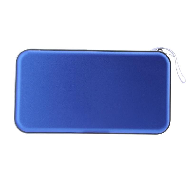 Portable 80pcs Disc CD DVD VCD Wallet Storage Organizer Case CD Sleeve Hard Bag Album Box Large Capacity bag-25: Blue