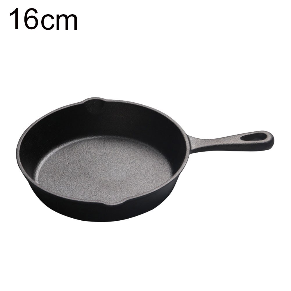 Gjutjärnspanna non-stick stekpanna kokgryta restaurang kock kokkärl stekpanna non-stick matlagning frukost: 16cm