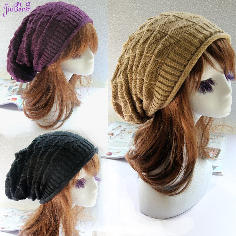 Chapeau Triangle en laine pour fille, en treillis de diamant, Style coréen, automne et hiver