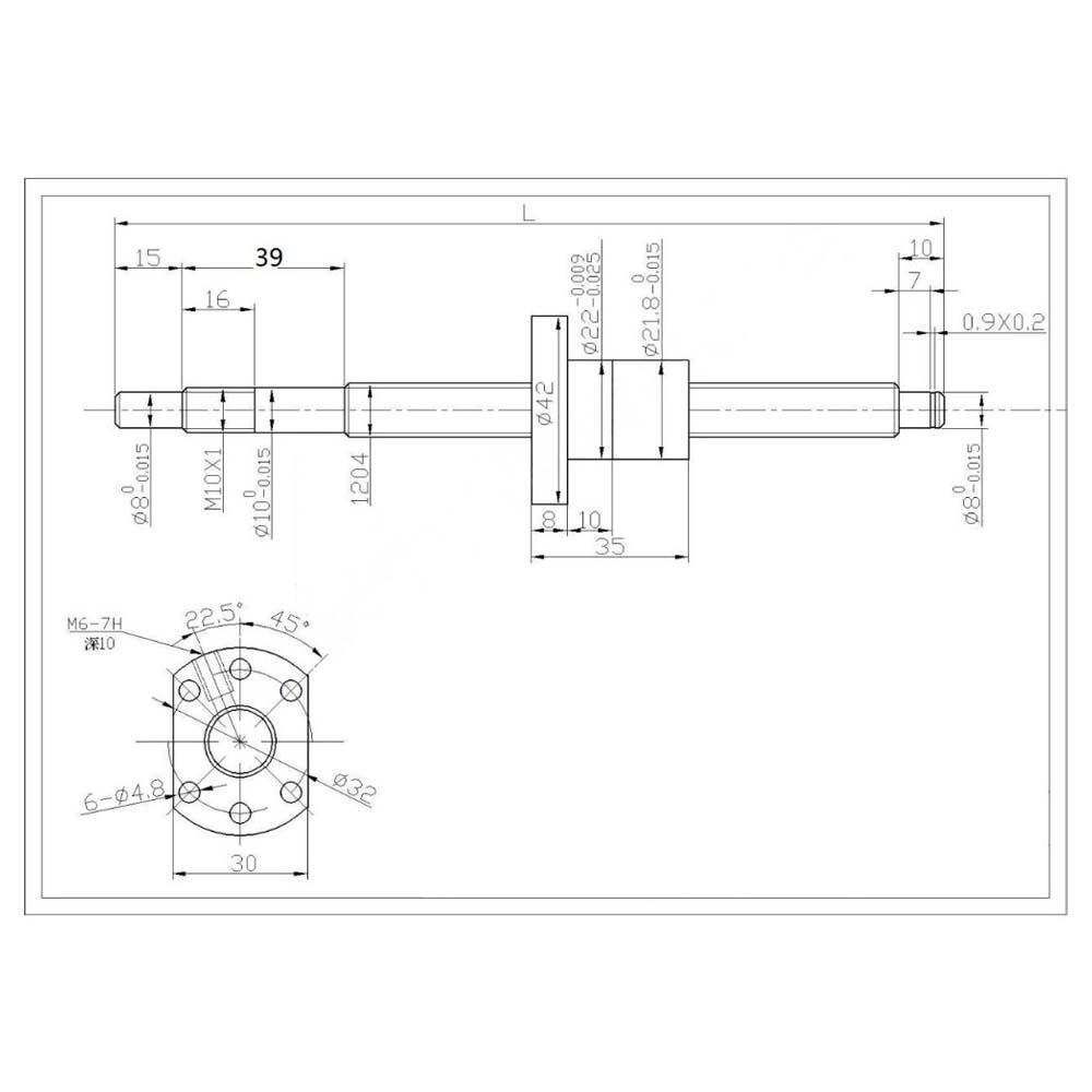 Ball Schraube einstellen SFU1204 Gerollt Kugelumlaufspindel RM1204 C7 Mit Ende Bearbeitet + 1204 Ball murmeln Gehäbenutzen + BK/BF10 ende Unterstützung + Koppler Für Cnc