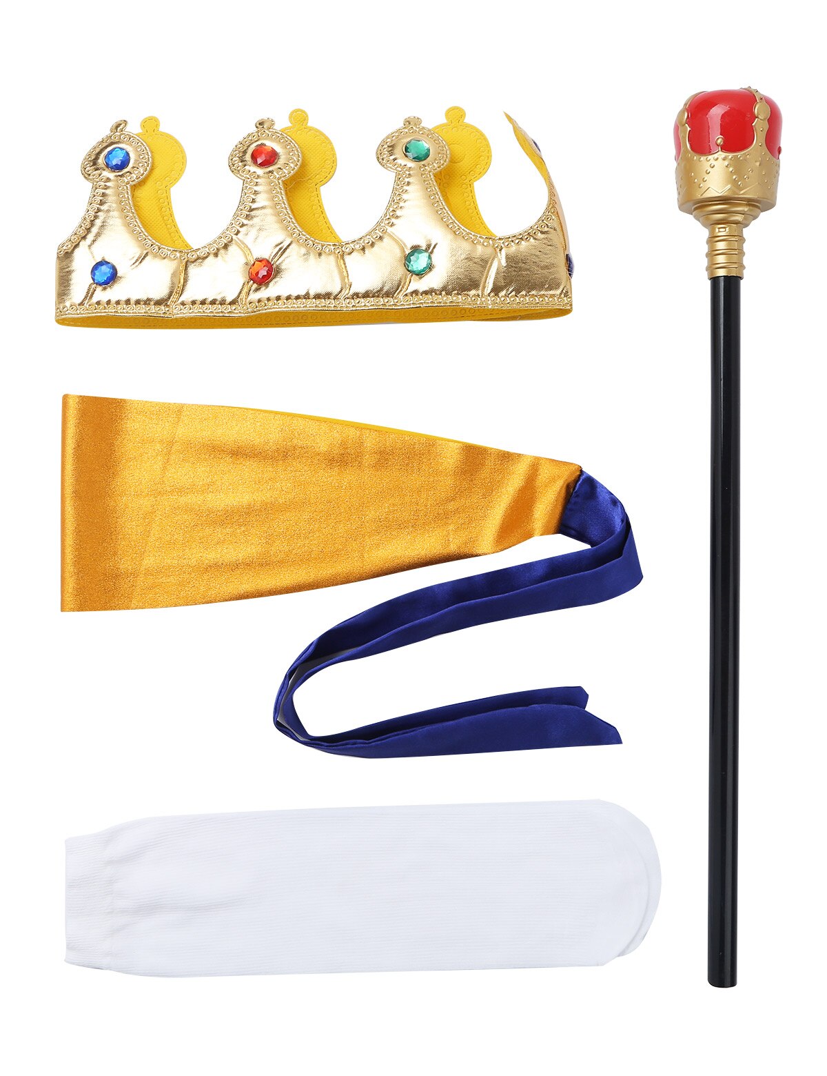 Ropa de rey Medieval para niños, disfraz de fantasía para Halloween, capa de Príncipe, pantalones superiores, cetro, juego de rol