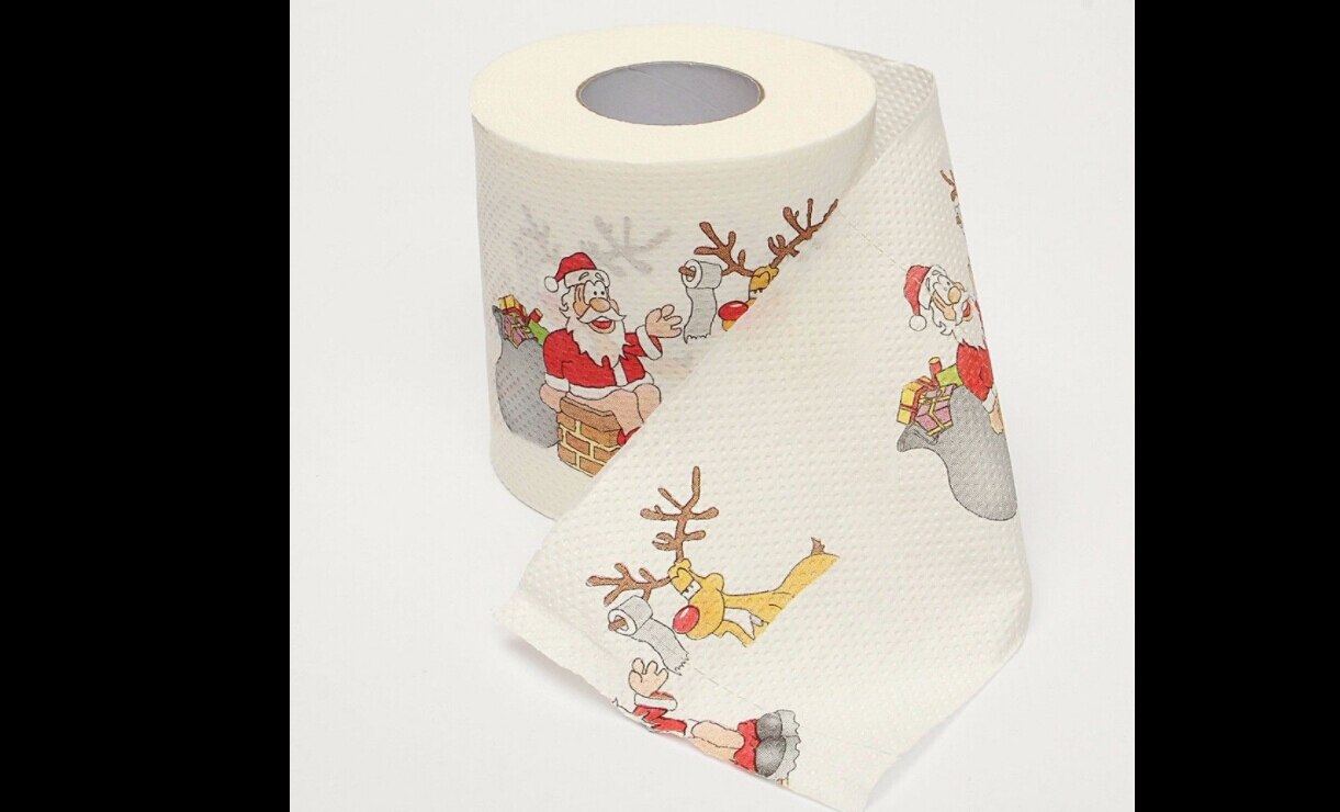 Papier toilette Père Noël/renne