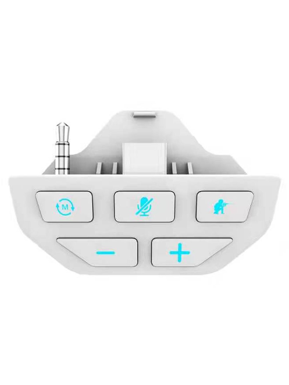 Adaptateur casque stéréo convertisseur casque sans fil contrôleur de jeu adaptateur casque pour Xbox One adaptateur casque: WHITE