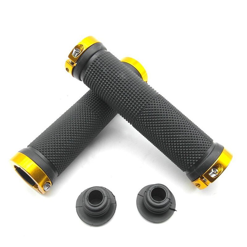 DUANSIYU Fietshandvatten Al Legering & Rubber Fietsstuur Handgrepen Straat MTB Fietsen Fietsstuur Cover Handgrepen Zacht Rubber Antislip Handvat MTB Handgrepen (Blauw