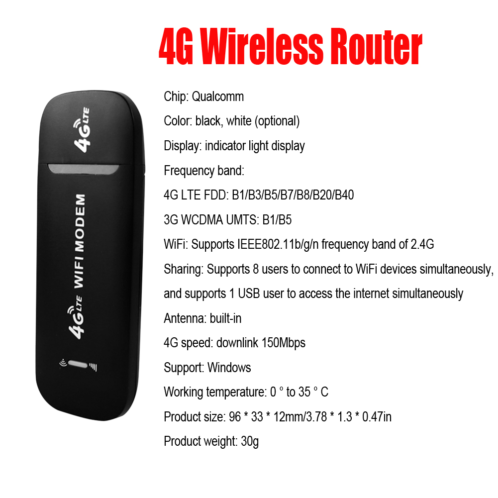 LDW931 Bezprzewodowy router Wi-Fi 4G Przenośny mobilny router Wi-Fi z gniazdem karty SIM Praktyczna Plug and Play Nadaje się do użytku na zewnątrz