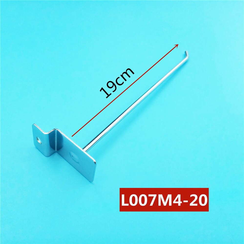 2 stuks/partij dia . 4mm displayhaken koudgewalst stalen pegboardhaken enkele slatwallhaken lengte 5cm/7cm/10cm/14cm/19cm/24cm/29cm: Lengte 19cm 2 stuks