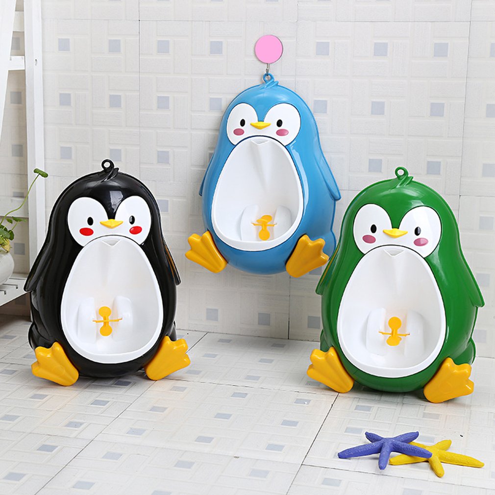 Cartoon Leuke Pinguïn Potty Urinoir Toilet Permanent Urinoir Badkamer Kinderen Pee Trainer Voor 8 Maand Tot 6 Jaar Oude Jongens