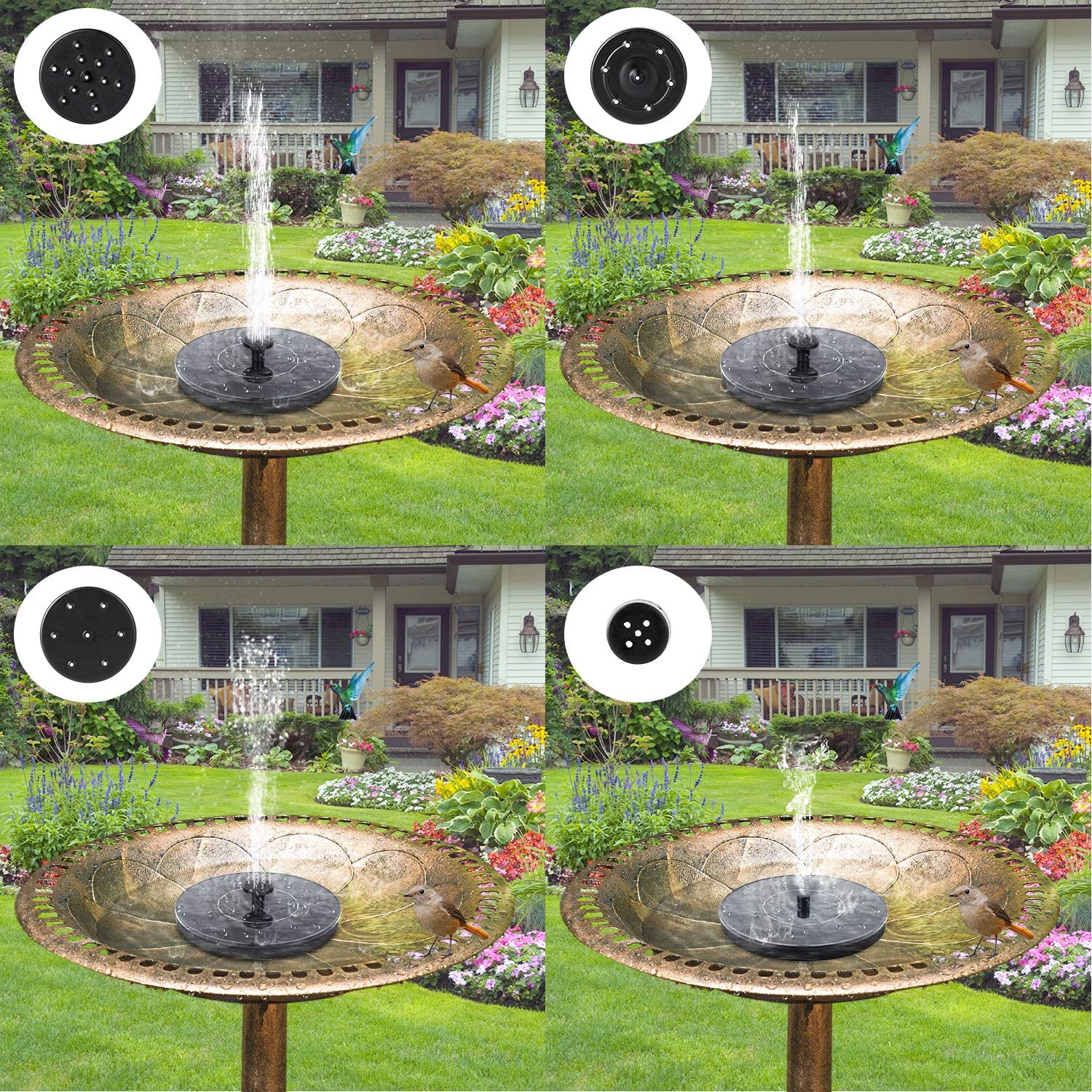 7V Solar Fountain Watering kit Power Solar Pump Pool Pond Submersible Waterfall Floating Solar Panel Water Fountain For Garden