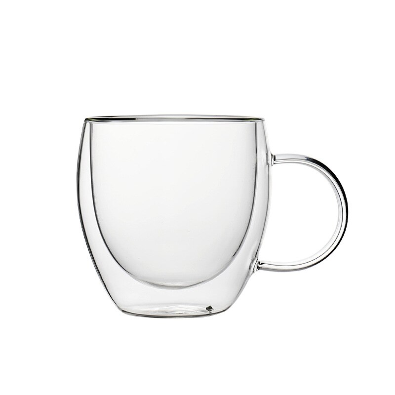 Gennemsigtigt glas kaffekop mælk whisky te øl dobbelt varmebestandig cocktail vodka vin krus drinkware tumbler kopper: 201-250ml