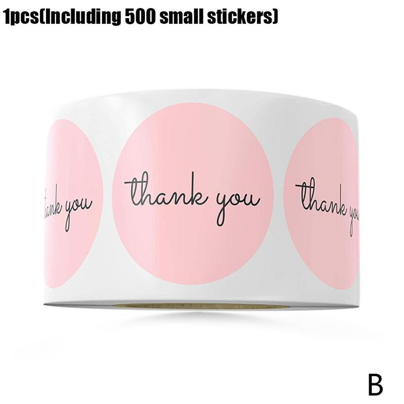 500 Handmade With Love Stickers Scrapbooking Hand Made Handmade Label Kraft Round Sticker Stickers Labels Wedding Z4H1: B