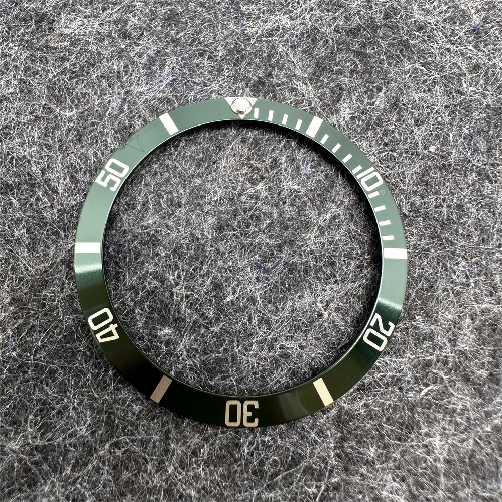 Accesorios para relojes Bisel de reloj de aluminio 30,7 mm-3,5 mm Insertos para relojes Piezas de repuesto para relojero: Negro