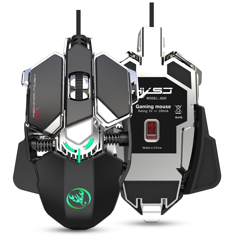 V200 + J600 USB Verdrahtete Mechanische Spielen Tastatur und Maus Einhand Tastatur + Makro Programmierung Mechanische Spielen Maus