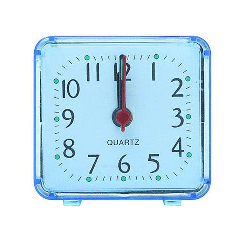 Kleine Wekker Leuke Creatieve Mode Slaapkamer Nachtkastje Kantoor Kleine Wekker Zonder Batterij Student School Thuis Cool: 02 blue