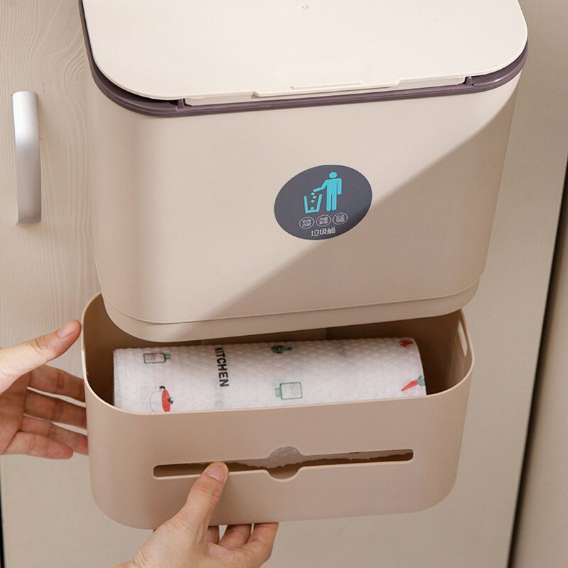 Wall Mount Household Tissue Box Desktop Napkin Organizer Towel Paper Storage Kitchen Hanging Tissue Container Wet Wipe Dispenser