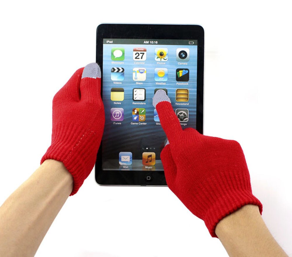 ! 1 pairs Unisex Touch Magic Screen Gloves Texting Smartphone iphone Stretch Winter Knit gloves #VD2897