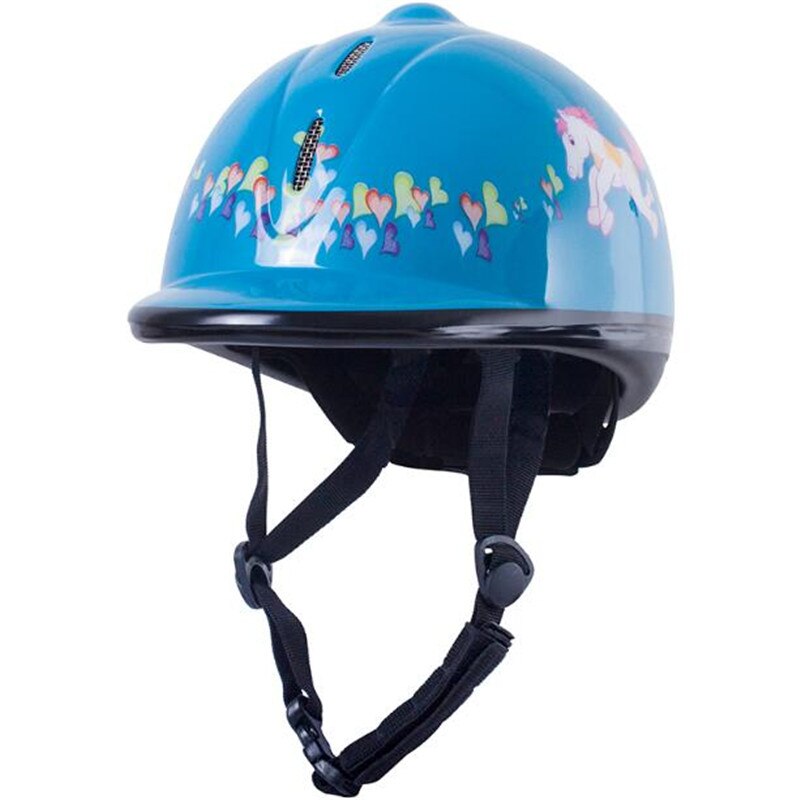 Cavassion børns ridning sikker vagt hjelm hest ridning ridder børn ridning vagt hjelm: Blå  m 53-57