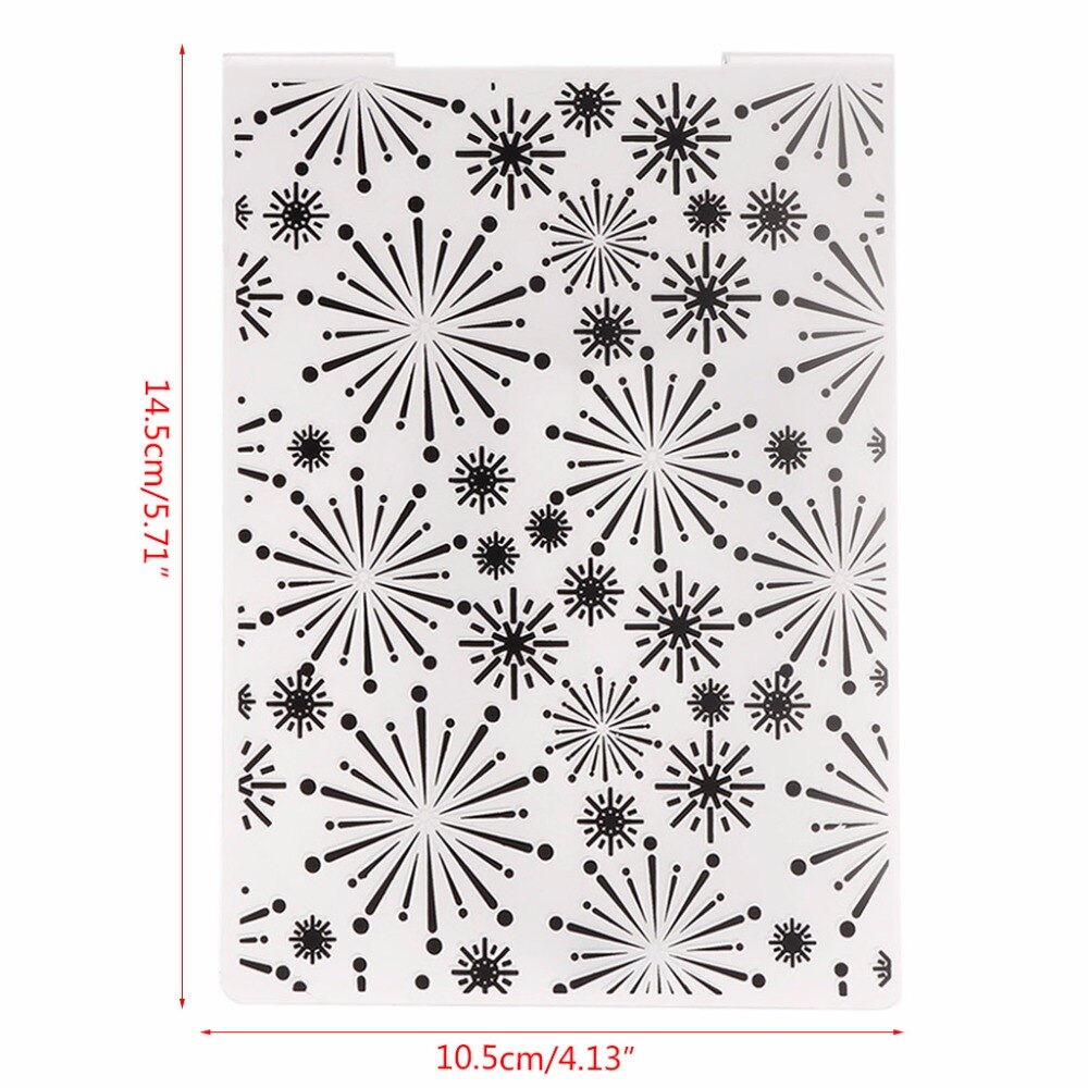 Plastic Embossing Folder Template for DIY Scrapbook Photo Album Card Paper Craft Christmas Snowflake-S001