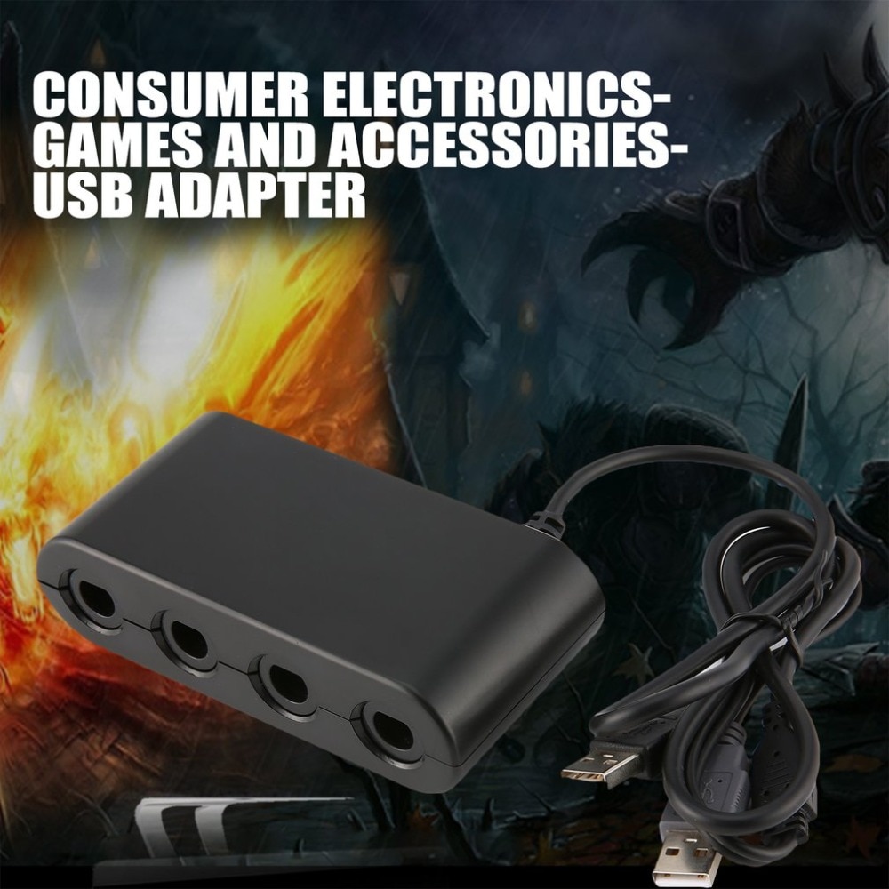 MAYFLASH 4 Ports GameCube Controller Adapter for Switch Wii-U & PC USB