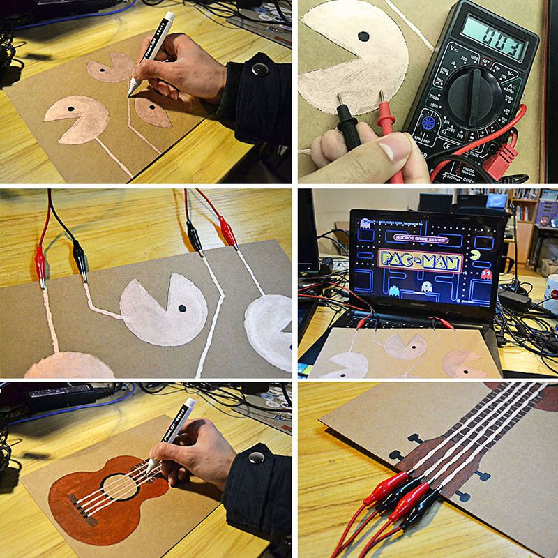 Leitfähigen Tinte Stift Elektronische Schaltung Ziehen Sofort Magische Stift Schaltung DIY Hersteller Schüler freundlicher Bildung Magie