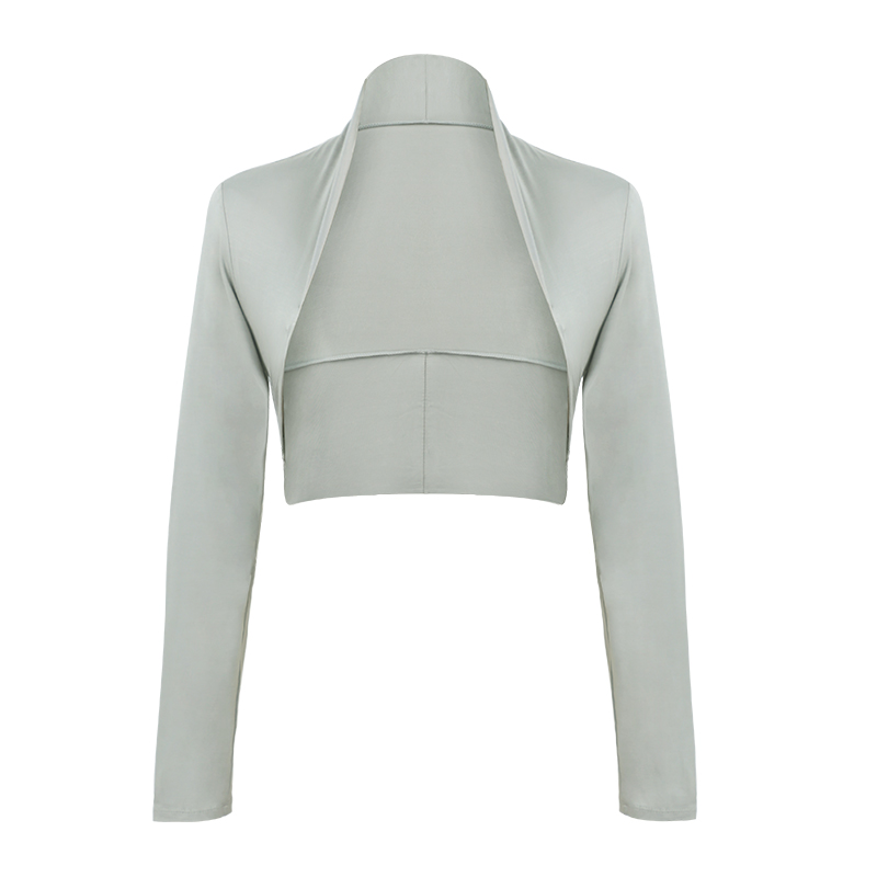 Ballet Tops Long Sleeve Dance Shawl Athletics Practise Training Wrap Coat Woman Shirt Black Adults Dance Costumes: XS / Beige