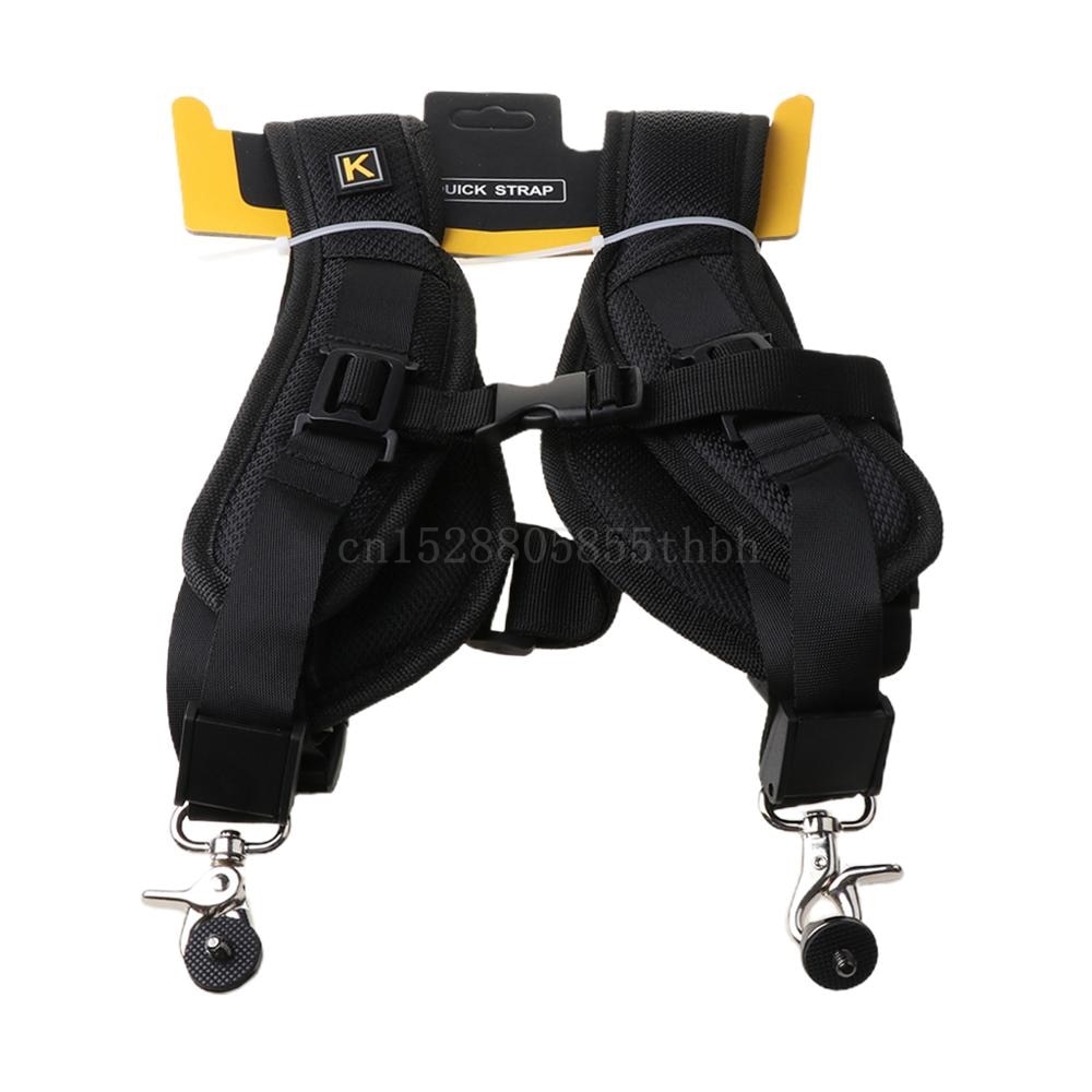 Doppel Dual Schulter Kamera Nacken Gurt schnell Schnelle Schlinge Kamera Gürtel für Digital SLR DSLR Kanon Nikon Kamera gürtel