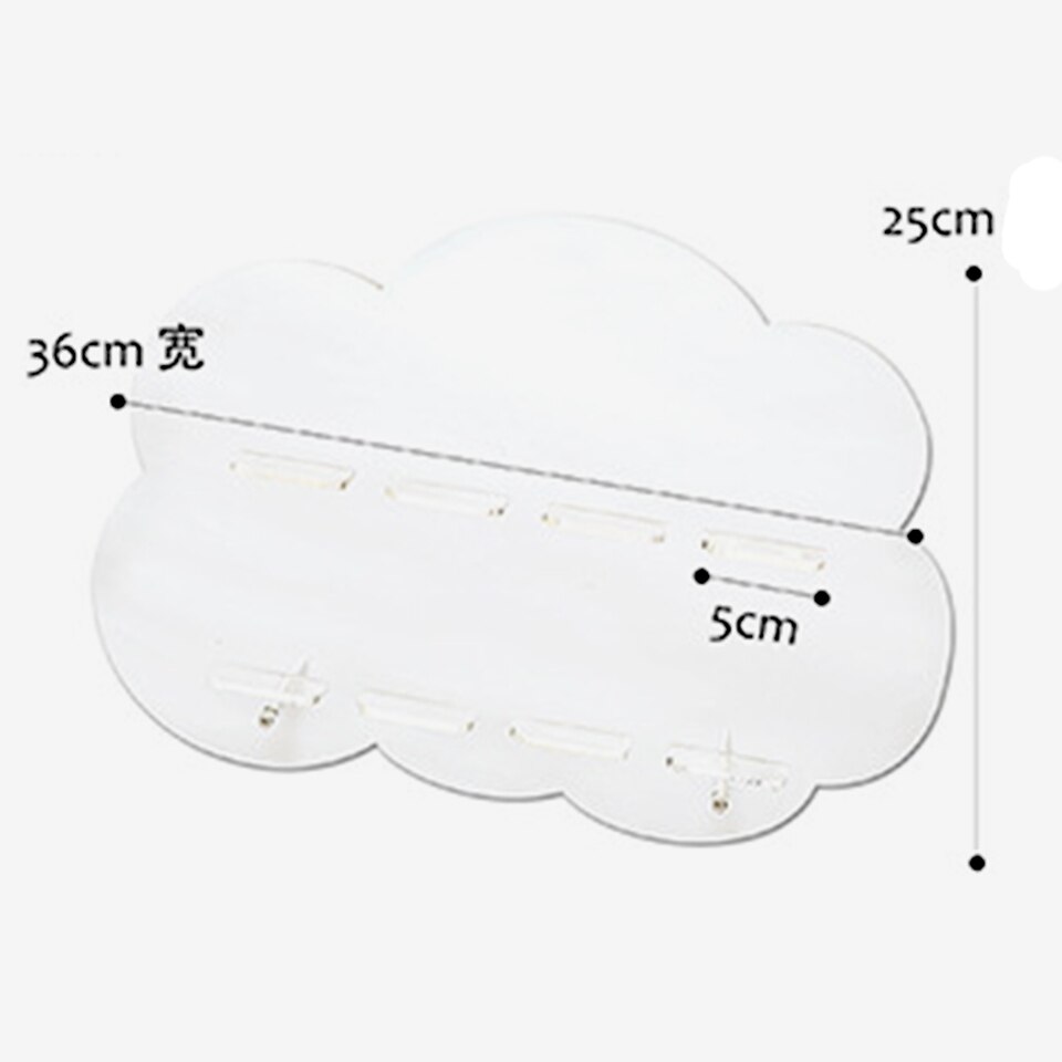 Transhome Cupcake Stand Transparante Kleine Cloud Dessert Rack Macaron Biscuit Display Rack Bruiloft Verjaardagsfeestje Decoratie Rek: large size