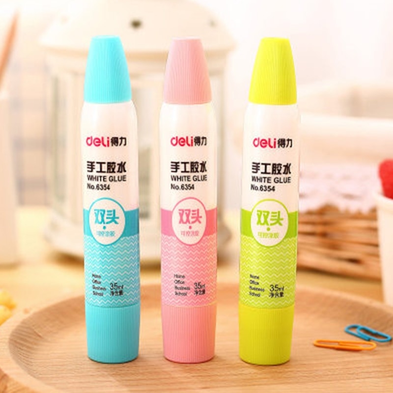 35ML Washable White Liquid Glue Student Handwork DIY Paper Adhesive Stationery Store School Office Supplies Tool Safe Non-toxi