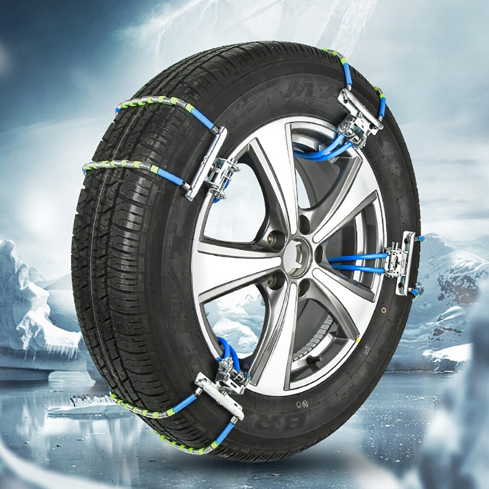 165-245mm Car Tire Snow Chains Adjustable Anti-slip Chain Winter Outdoor Safety Snap Skid Tyre Wheel Chains For Car Truck